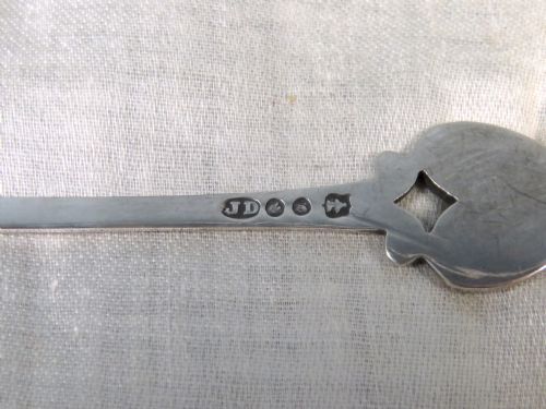 SET OF SIX ANTIQUE SILVER PLATE HEART COFFEE SPOONS BOXED - ADDITIONAL PHOTO 2