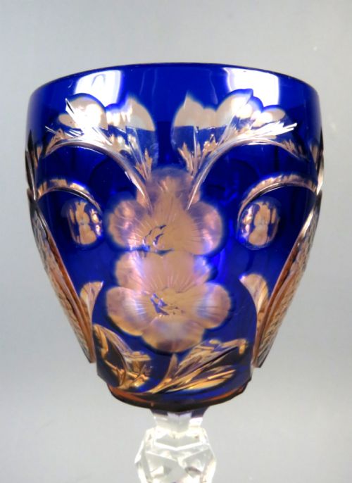 STEVENS AND WILLIAMS TWO COLOUR WINE GLASS - ADDITIONAL PHOTO 4