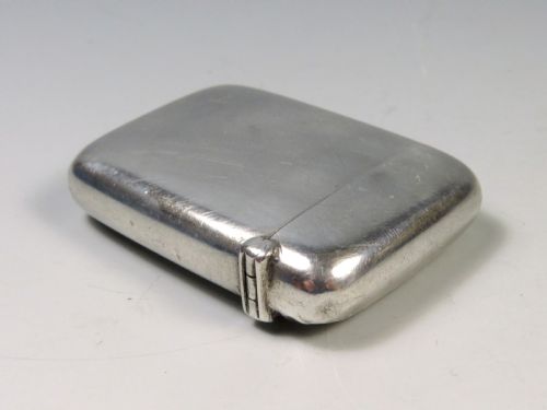 FRENCH ART NOUVEAU SILVER SEA HOLLY VESTA CASE - ADDITIONAL PHOTO 3