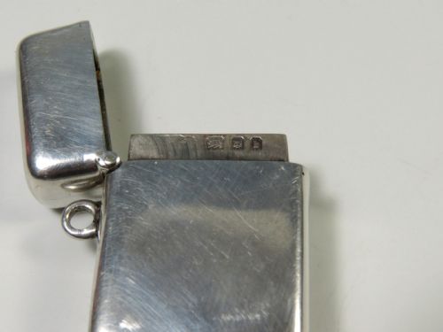 ANTIQUE NOVELTY HALLMARKED SILVER ENAMEL STAMP CASE VESTA - ADDITIONAL PHOTO 4
