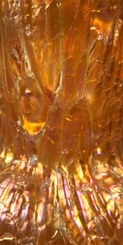 ANTIQUE ART NOUVEAU LOETZ GLASS ORANGE ASTGLAS VASE - ADDITIONAL PHOTO 6