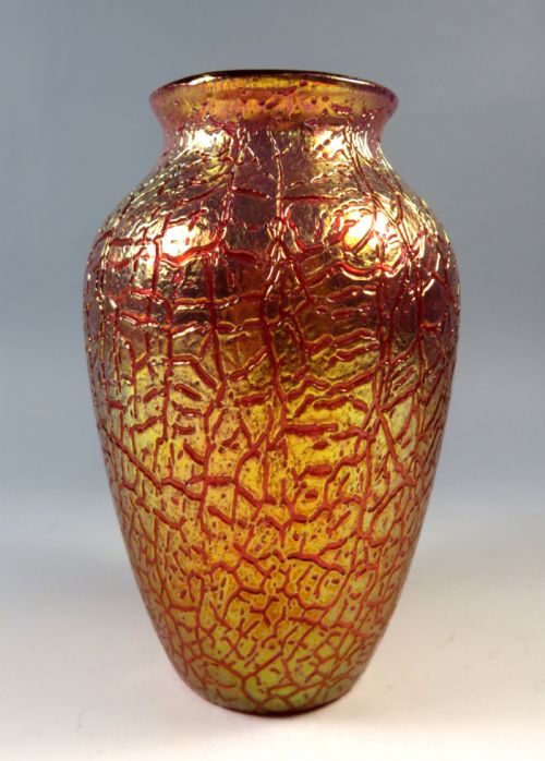 ANTIQUE LOETZ GLASS PINK MIMOSA VASE - ADDITIONAL PHOTO 3