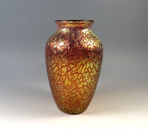 ANTIQUE LOETZ GLASS PINK MIMOSA VASE - ADDITIONAL PHOTO 4