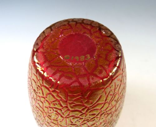 ANTIQUE LOETZ GLASS PINK MIMOSA VASE - ADDITIONAL PHOTO 6