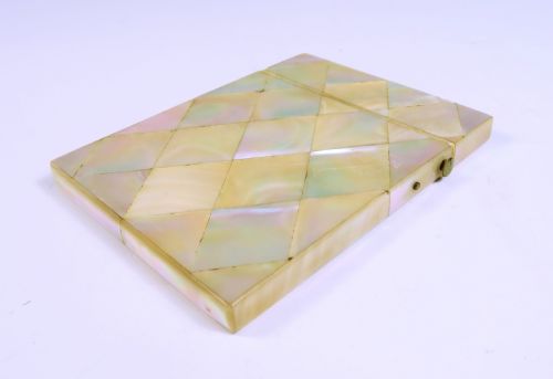 VICTORIAN MOTHER OF PEARL CALLING CARD CASE - ADDITIONAL PHOTO 1