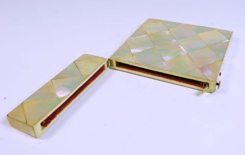 VICTORIAN MOTHER OF PEARL CALLING CARD CASE - ADDITIONAL PHOTO 3