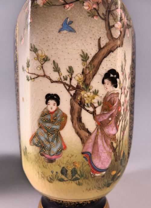 PAIR OF JAPANESE SATSUMA VASES KINKOZAN MEIJI PERIOD - ADDITIONAL PHOTO 3
