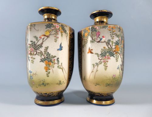 PAIR OF JAPANESE SATSUMA VASES KINKOZAN MEIJI PERIOD - ADDITIONAL PHOTO 5