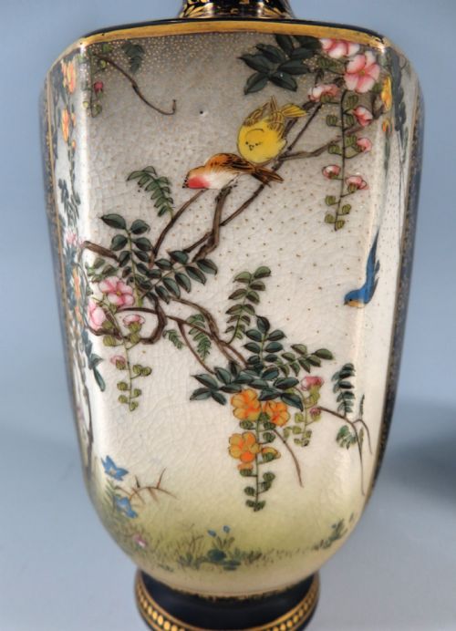 PAIR OF JAPANESE SATSUMA VASES KINKOZAN MEIJI PERIOD - ADDITIONAL PHOTO 7