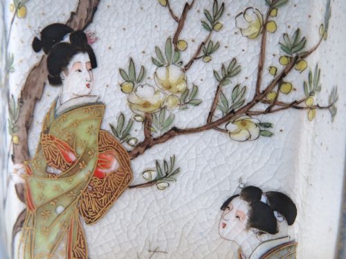 PAIR OF JAPANESE SATSUMA VASES KINKOZAN MEIJI PERIOD - ADDITIONAL PHOTO 13