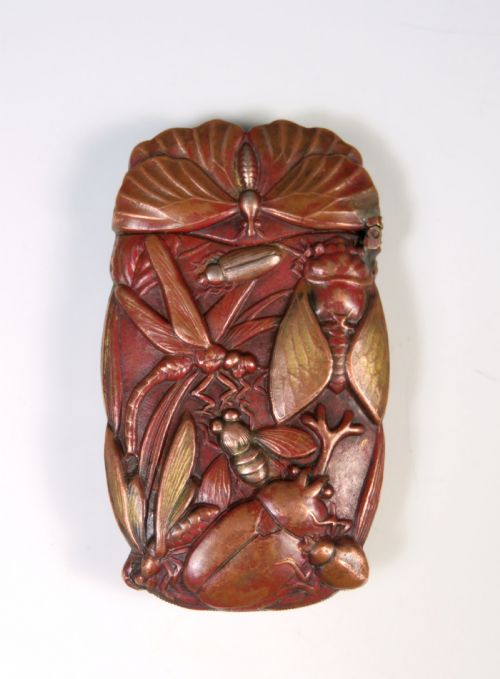 japanese meiji period insect vesta case - CATEGORY: ANTIQUE MISCELLANEOUS - DATED 1900