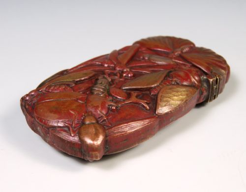 JAPANESE MEIJI PERIOD INSECT VESTA CASE - ADDITIONAL PHOTO 1