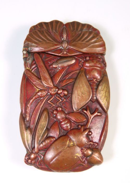 JAPANESE MEIJI PERIOD INSECT VESTA CASE - ADDITIONAL PHOTO 2