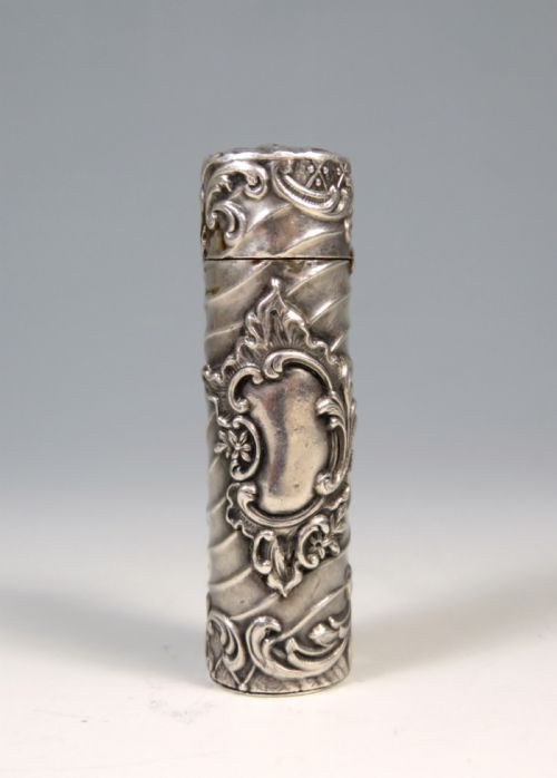 antique french silver scent bottle - CATEGORY: ANTIQUE SILVER - DATED 1860