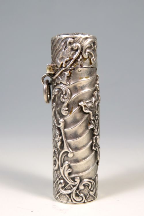 ANTIQUE FRENCH SILVER SCENT BOTTLE - ADDITIONAL PHOTO 3