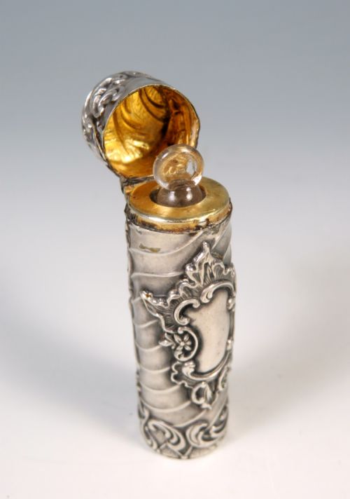 ANTIQUE FRENCH SILVER SCENT BOTTLE - ADDITIONAL PHOTO 4