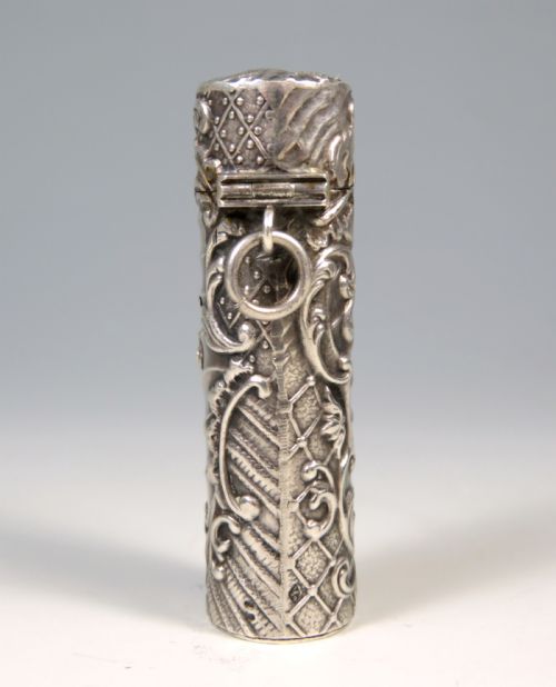 ANTIQUE FRENCH SILVER SCENT BOTTLE - ADDITIONAL PHOTO 5