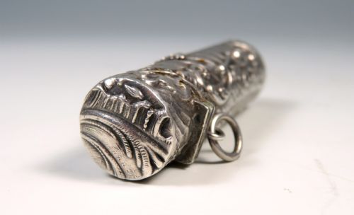 ANTIQUE FRENCH SILVER SCENT BOTTLE - ADDITIONAL PHOTO 7