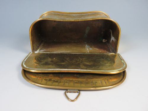 ANTIQUE DUTCH BRASS CANDLE BOX - ADDITIONAL PHOTO 6
