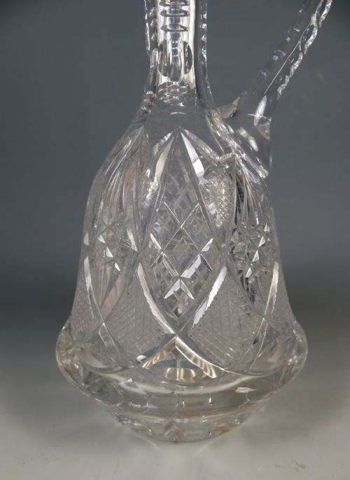 VAL SAINT LAMBERT CUT GLASS CLARET JUG AND FOUR GLASSES - ADDITIONAL PHOTO 2