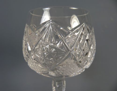 VAL SAINT LAMBERT CUT GLASS CLARET JUG AND FOUR GLASSES - ADDITIONAL PHOTO 5