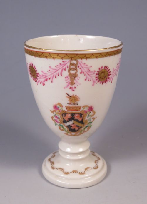 french samson porcelain goose egg cup - CATEGORY: ANTIQUE CUPS - DATED 19TH CENTURY