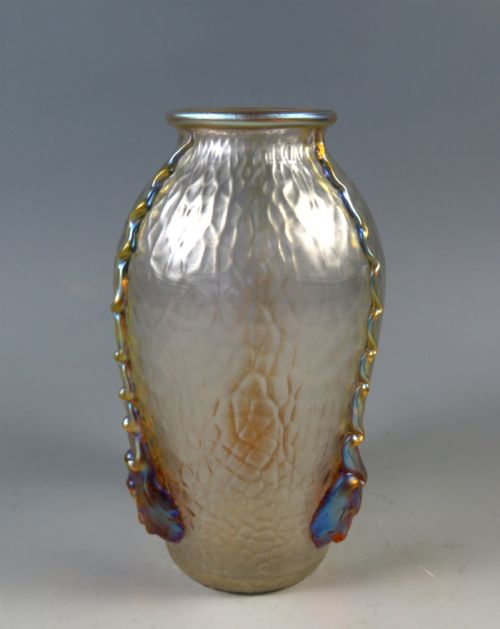 antique art nouveau loetz nautilus glass vase - CATEGORY: ANTIQUE GLASS - DATED 1900