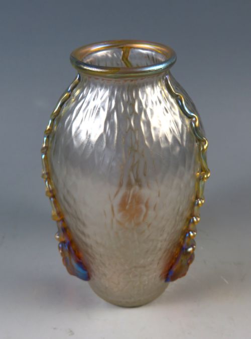 ANTIQUE ART NOUVEAU LOETZ NAUTILUS GLASS VASE - ADDITIONAL PHOTO 3