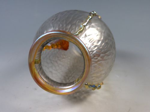 ANTIQUE ART NOUVEAU LOETZ NAUTILUS GLASS VASE - ADDITIONAL PHOTO 4