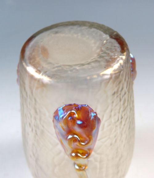 ANTIQUE ART NOUVEAU LOETZ NAUTILUS GLASS VASE - ADDITIONAL PHOTO 5
