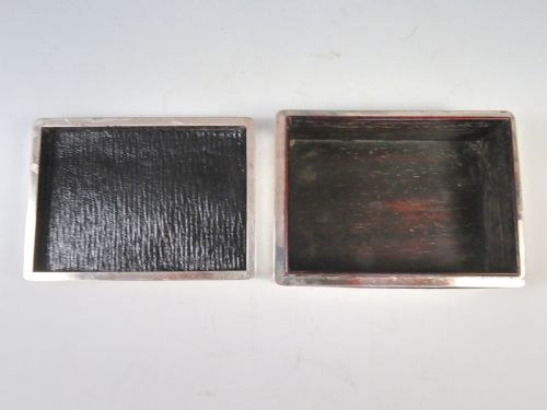 ANTIQUE JAPANESE SILVER TORTOISESHELL BOX MEIJI PERIOD - ADDITIONAL PHOTO 3