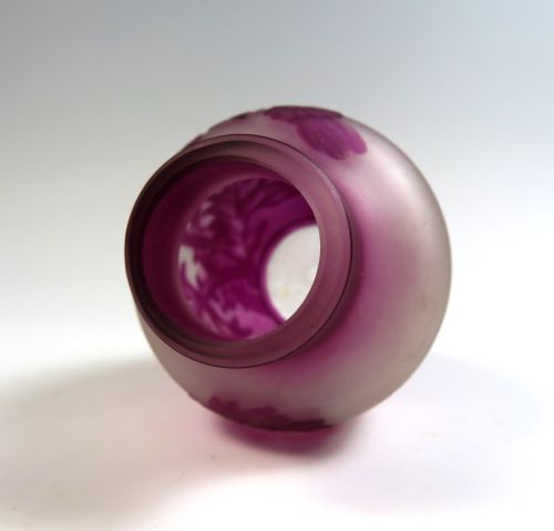 FRENCH NANCY CAMEO GLASS VASE CHARLES VESSIERE - ADDITIONAL PHOTO 11
