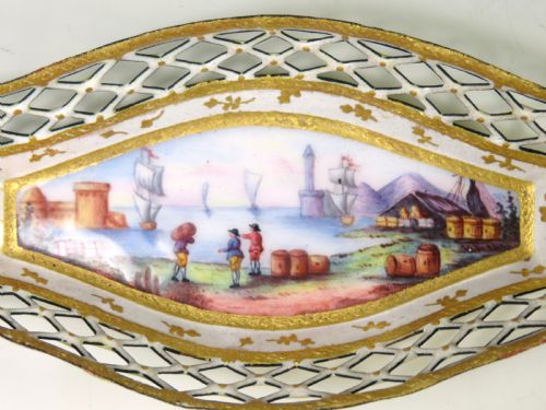 ANTIQUE HAND PAINTED BILSTON ENAMEL DISH - ADDITIONAL PHOTO 3