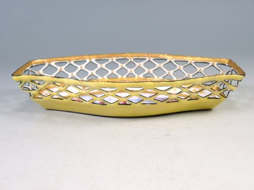 ANTIQUE HAND PAINTED BILSTON ENAMEL DISH - ADDITIONAL PHOTO 4