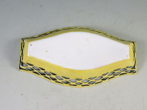 ANTIQUE HAND PAINTED BILSTON ENAMEL DISH - ADDITIONAL PHOTO 6
