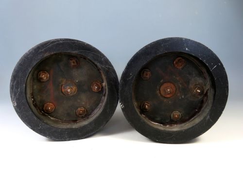 PAIR 19TH C GRAND TOUR BRONZE AND MARBLE TEMPLES - ADDITIONAL PHOTO 10