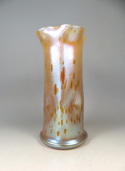 antique loetz bohemian glass astraea vase - CATEGORY: ANTIQUE GLASS - DATED 1900