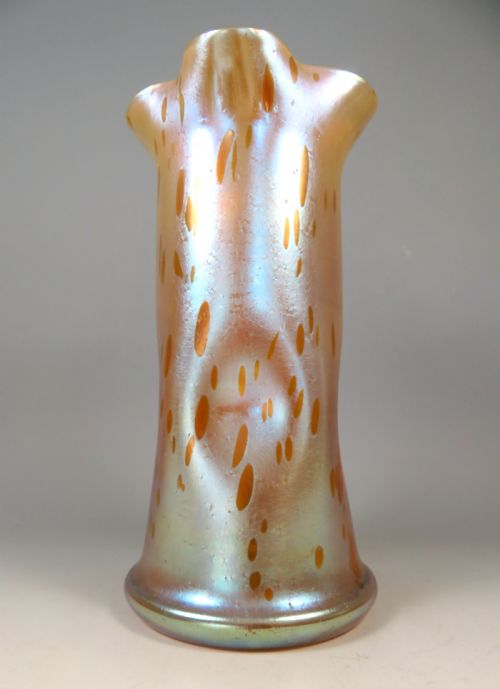 ANTIQUE LOETZ BOHEMIAN GLASS ASTRAEA VASE - ADDITIONAL PHOTO 2