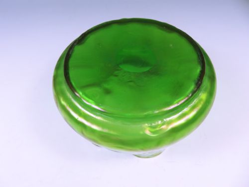 ANTIQUE BOHEMIAN LOETZ GLASS RUSTICANA BOWL - ADDITIONAL PHOTO 4