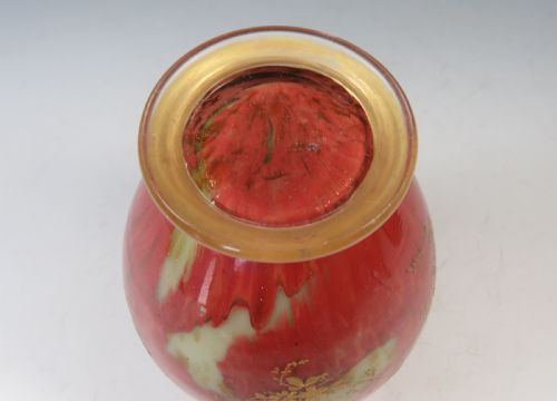 ANTIQUE FRENCH CRISTALLERIE CLICHY GLASS VASE - ADDITIONAL PHOTO 3