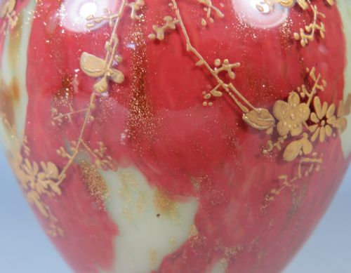 ANTIQUE FRENCH CRISTALLERIE CLICHY GLASS VASE - ADDITIONAL PHOTO 5