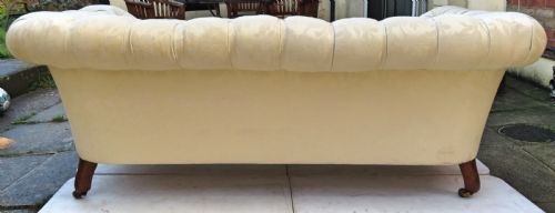 ANTIQUE BUTTON BACK CHESTERFIELD SOFA COPE AND COLLINSON - ADDITIONAL PHOTO 7