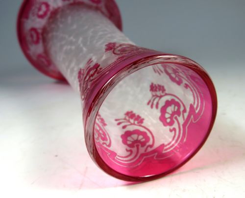 ANTIQUE VAL ST LAMBERT CAMEO GLASS VASE - ADDITIONAL PHOTO 5