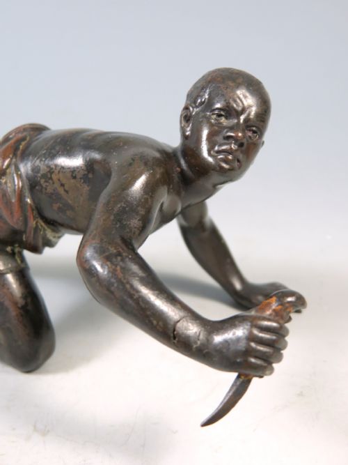 FRANZ BERGMAN COLD PAINTED AUSTRIAN BRONZE ASSASSIN - ADDITIONAL PHOTO 1