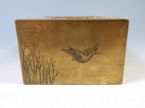 VICTORIAN BRASS HUNTING BOX - ADDITIONAL PHOTO 4