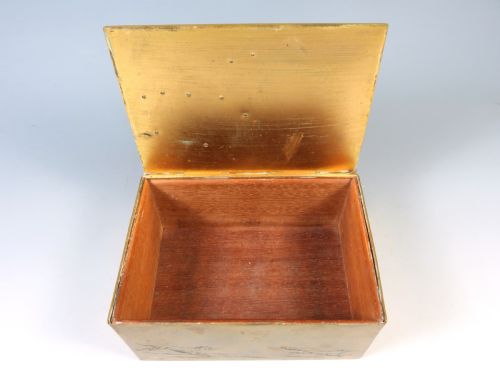 VICTORIAN BRASS HUNTING BOX - ADDITIONAL PHOTO 6