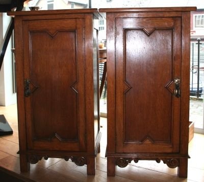 Arts Crafts Bedside Cabinets 129369 Sellingantiques Co Uk