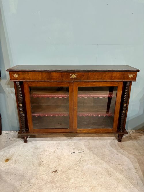 19th Century English Rosewood Bookcase