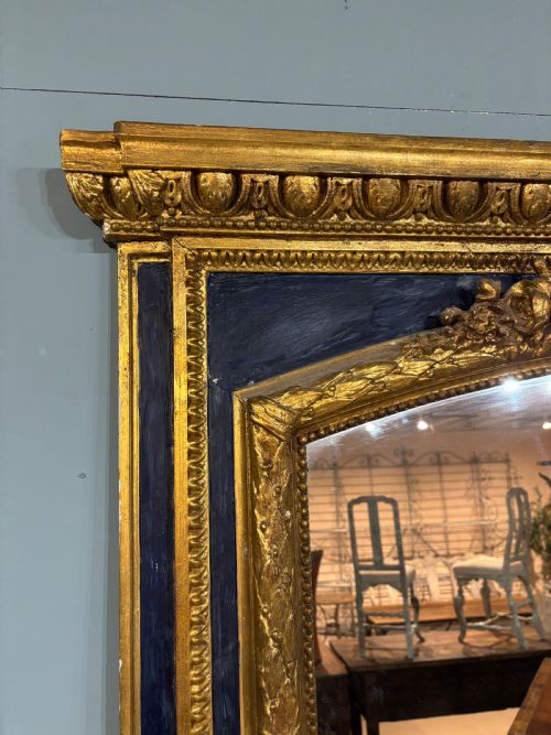 HUGE 19TH CENTURY ENGLISH MIRROR - ADDITIONAL PHOTO 1