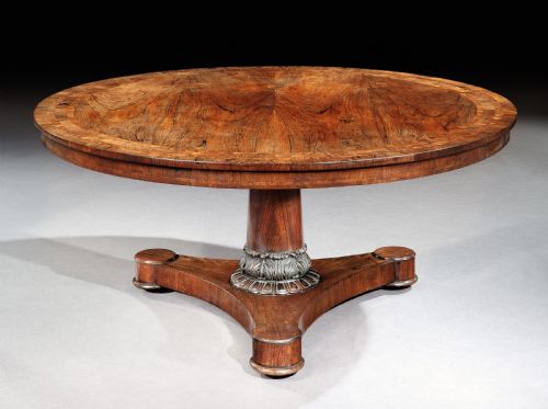 AN IRISH REGENCY ROSEWOOD CENTRE TABLE - ADDITIONAL PHOTO 1